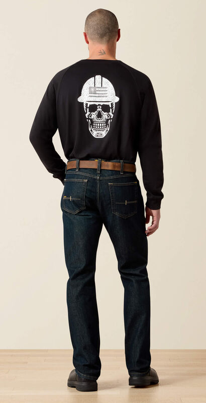 Rebar M7 Slim DuraStretch Basic Stackable Straight Leg Jean Back
